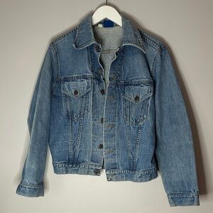 80s Sears The Men's Store Jeans Joint Denim Jacket Vintage 1980s Size M